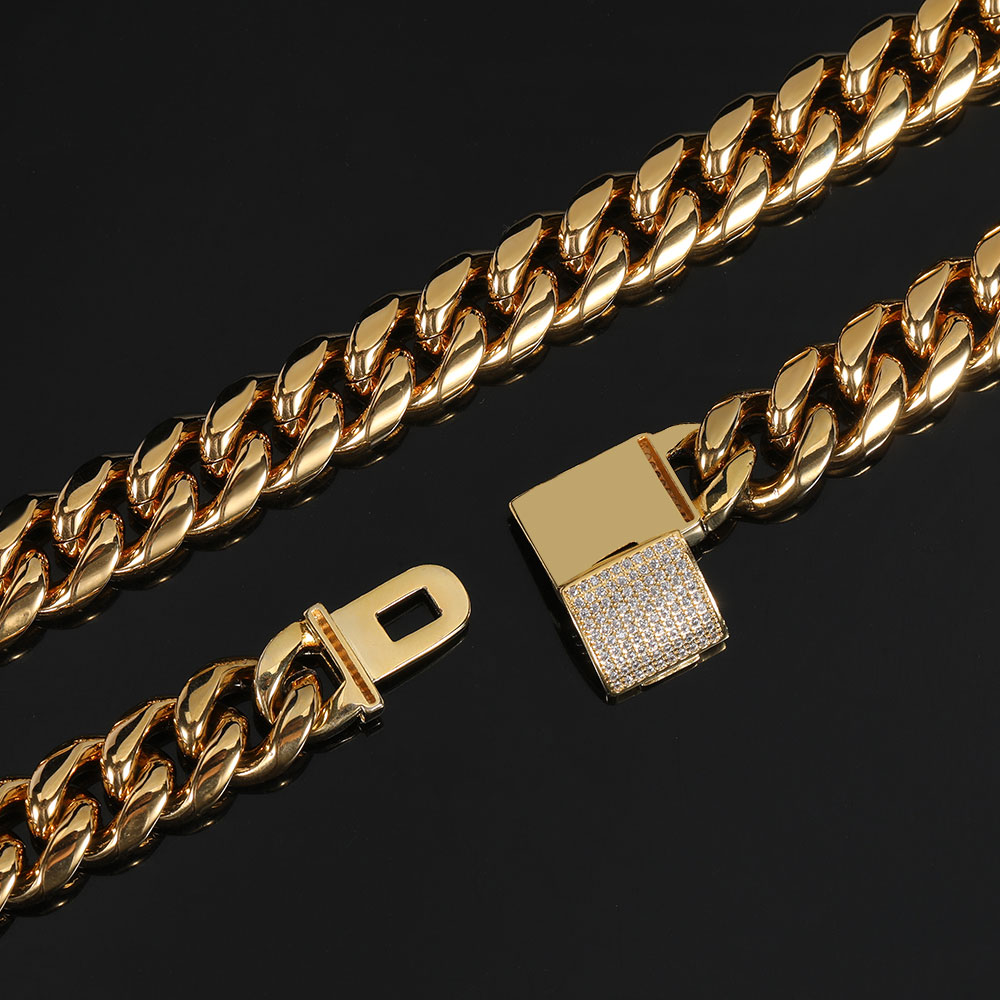 Ожерелье из кубинской цепи Май – обзор и цена Cuban Link Chain 12Mm
