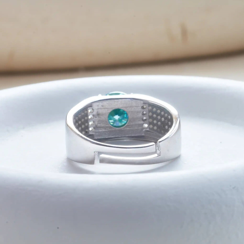 Кольцо Муассанит мужское из се – обзор и цена Moissanite Engagement Ring 1 Carat