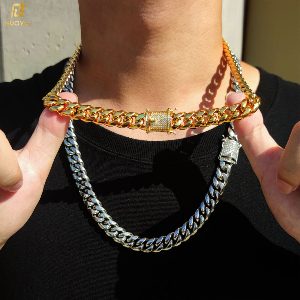 6-12 мм хип-хоп кубинская цепо – обзор и цена Cuban Link Chain 12Mm