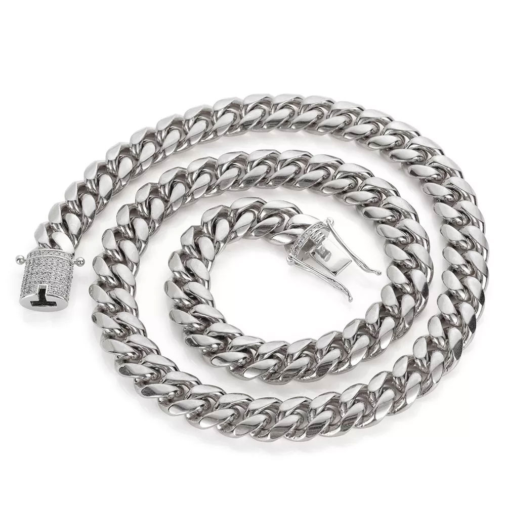 6-12 мм хип-хоп кубинская цепо – обзор и цена Cuban Link Chain 12Mm