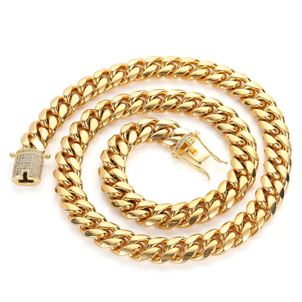 6-12 мм хип-хоп кубинская цепо – обзор и цена Cuban Link Chain 12Mm