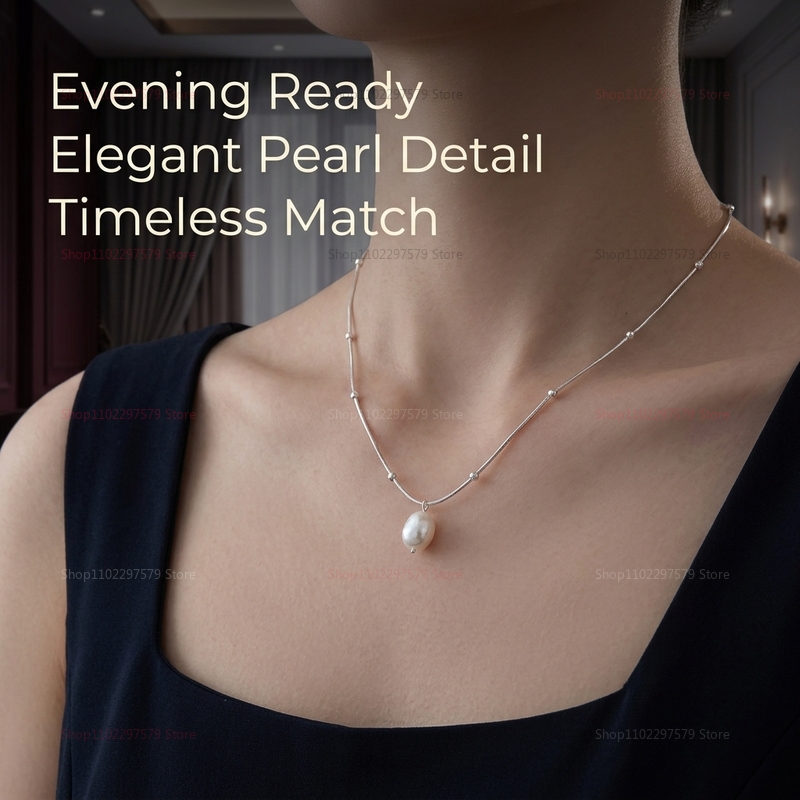 Женское ожерелье с подвеской и – обзор и цена Pearl Choker Necklace Vintage