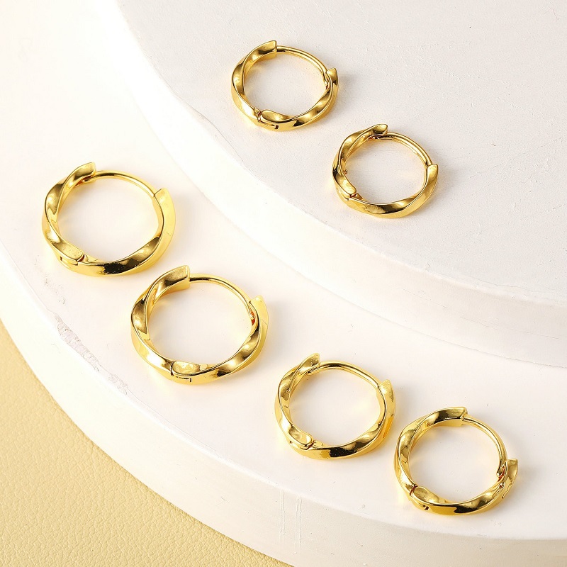 1 пара резных витых маленьких  – обзор и цена Body Jewelry