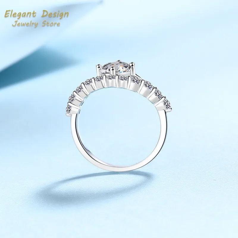 Кольцо «Корона любви» из плати – обзор и цена Moissanite Engagement Ring 1 Carat