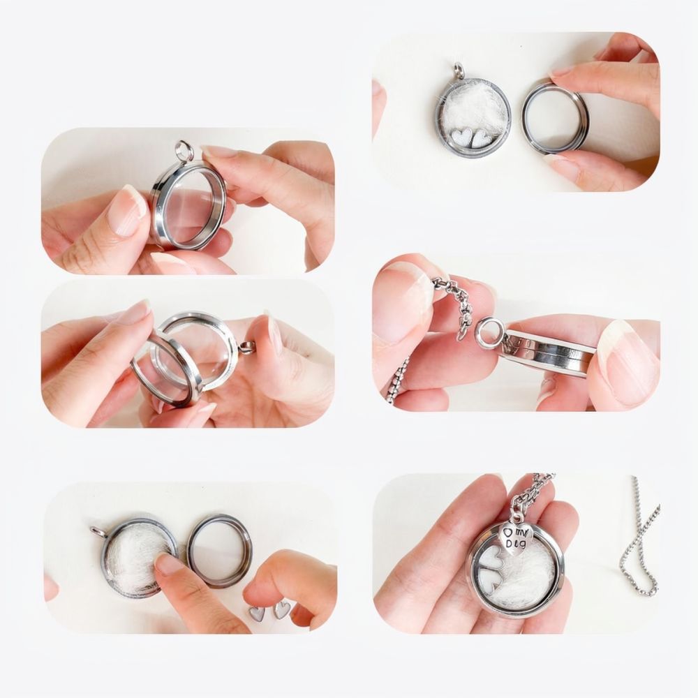 Ожерелье-медальон в форме серд – обзор и цена Heart Locket Necklace Photo