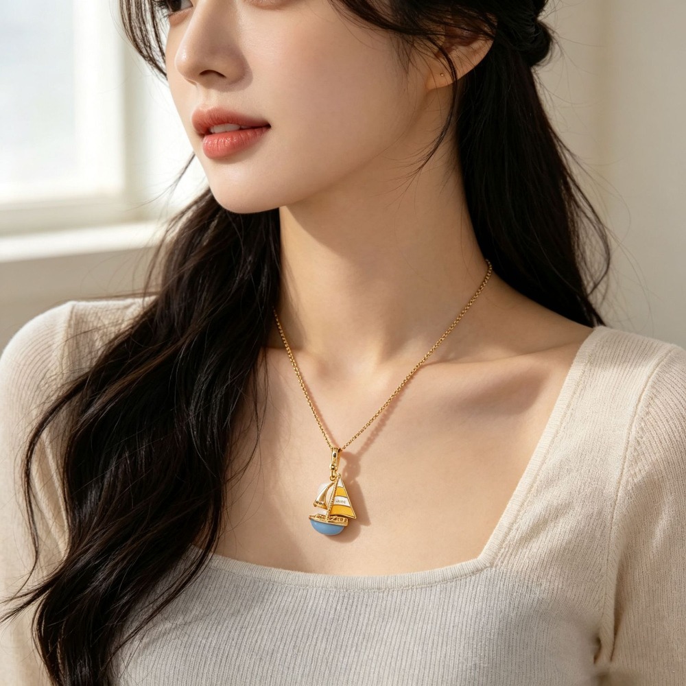 Изящное ожерелье с подвеской в – обзор и цена Initial Letter Necklace 18K Gold