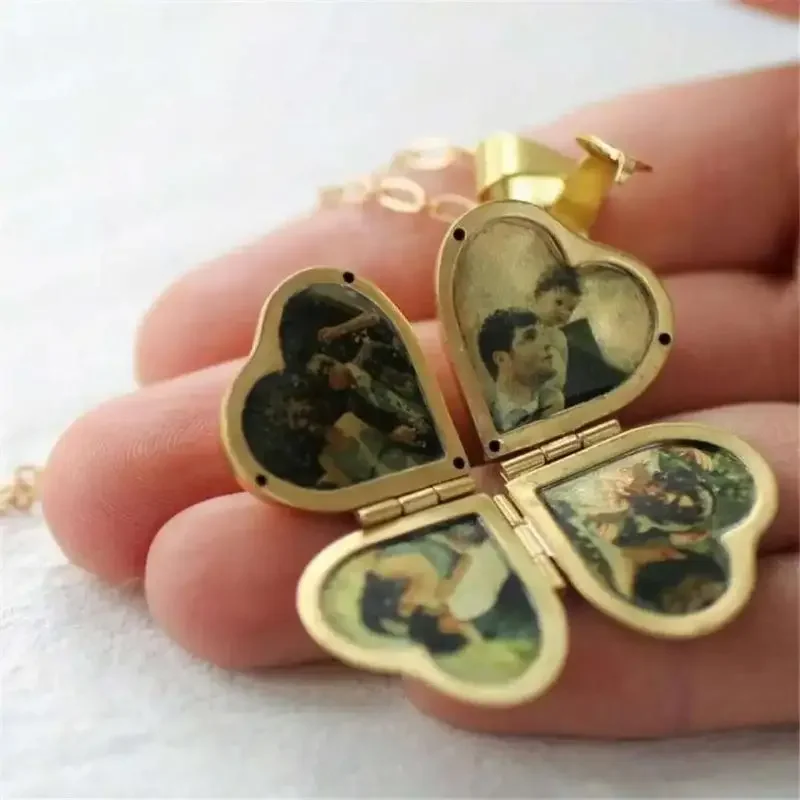 Винтажное ожерелье, складной м – обзор и цена Heart Locket Necklace Photo
