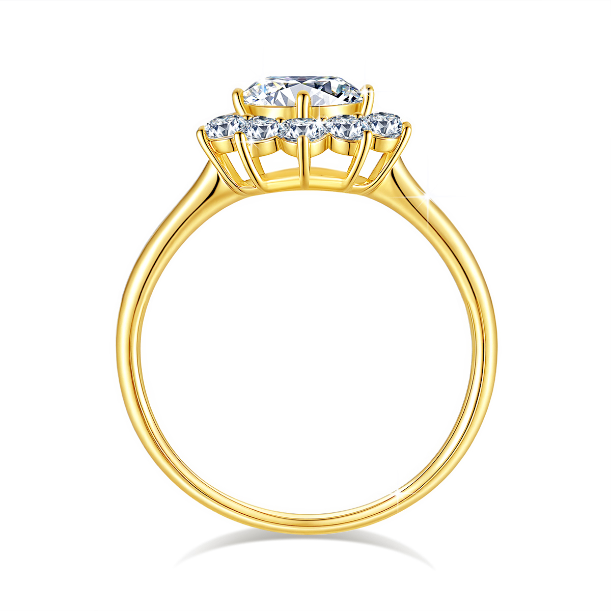 Кольцо Szjinao из 100% настоящ – обзор и цена Moissanite Engagement Ring 1 Carat