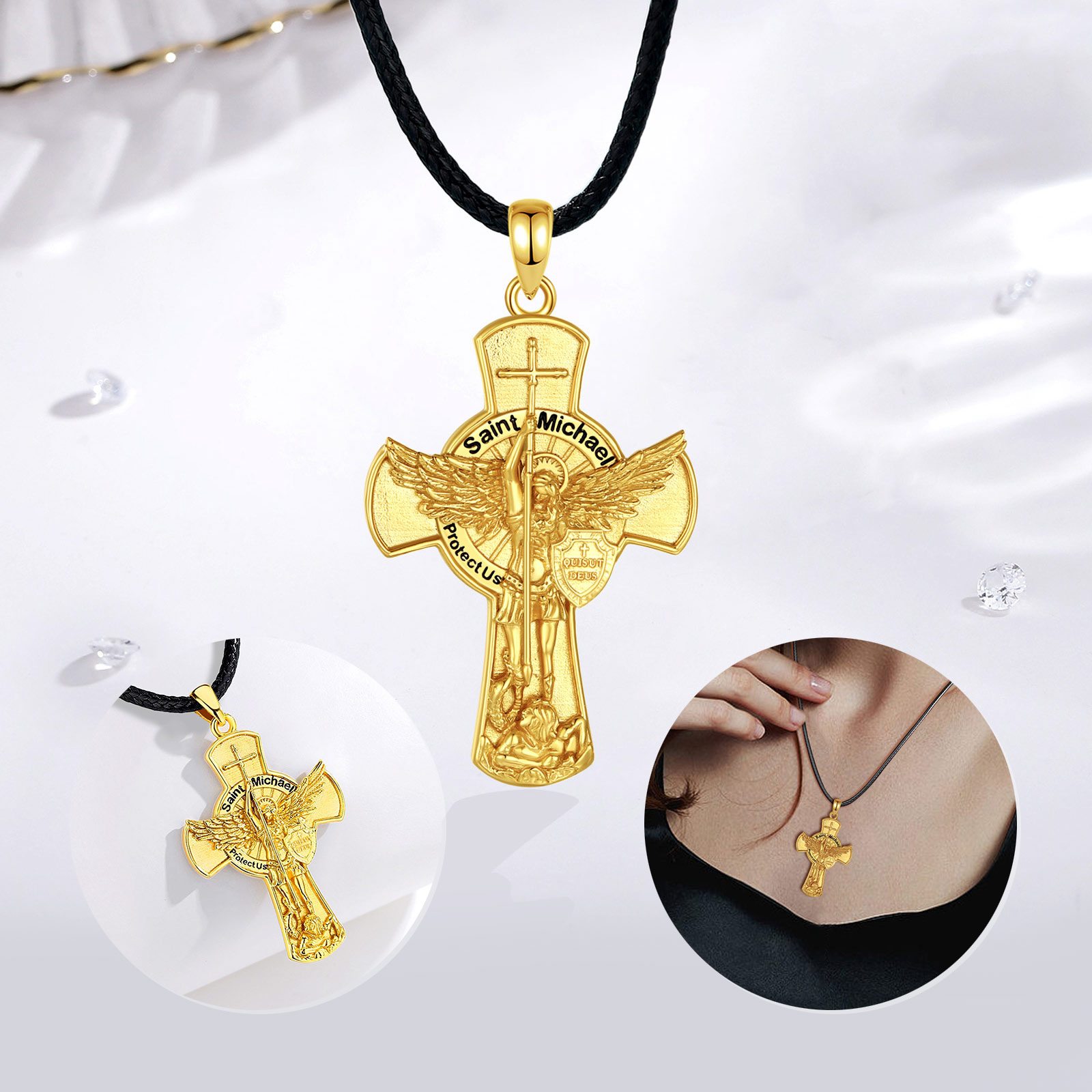 Ожерелье Eudora St.Michael Arc – обзор и цена 925 Sterling Silver Chain Necklace Men