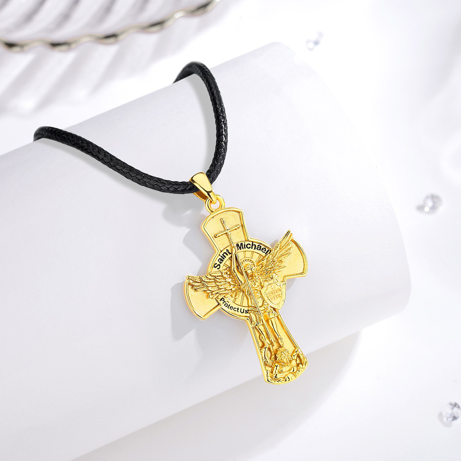 Ожерелье Eudora St.Michael Arc – обзор и цена 925 Sterling Silver Chain Necklace Men