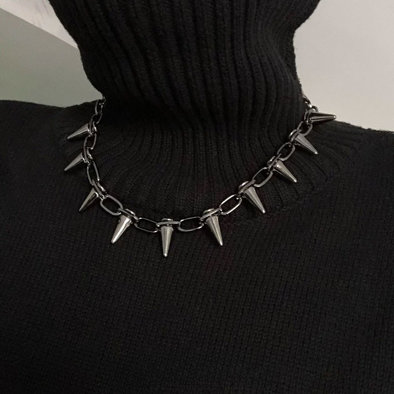 Модные панк-чокеры с шипами, г – обзор и цена Goth Punk Spike Choker