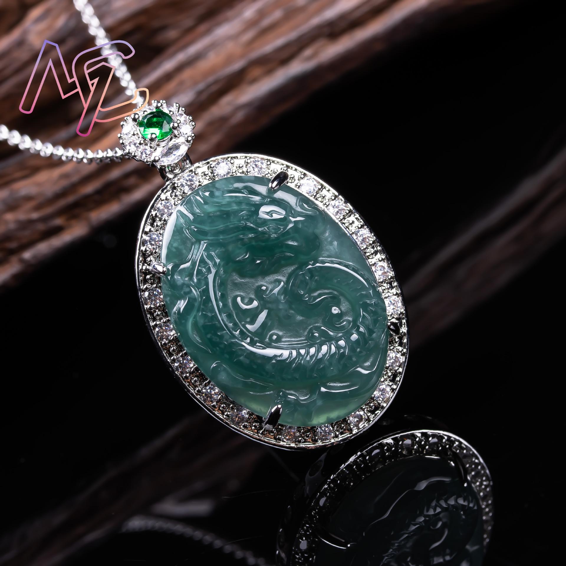 Мьянманский жадеит, кулон с др – обзор и цена 925 Sterling Silver Chain Necklace Men